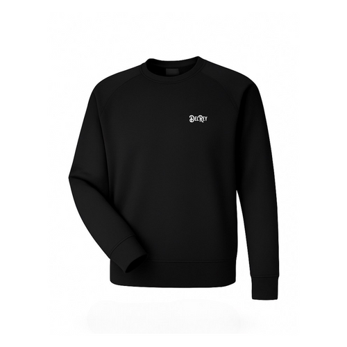 Black Unisex Performance Crewneck