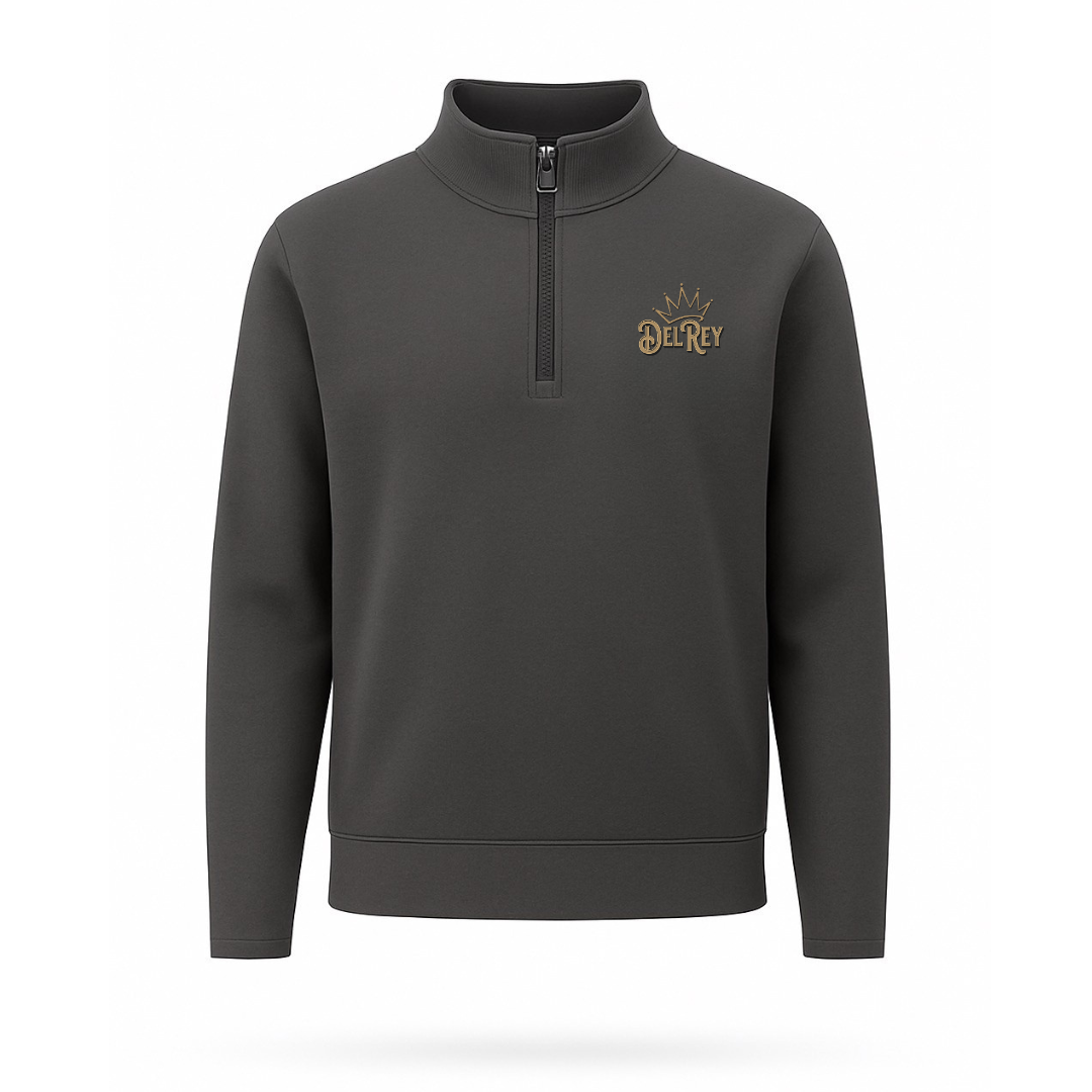 Charcoal Grey Performance Golf Q-Zip