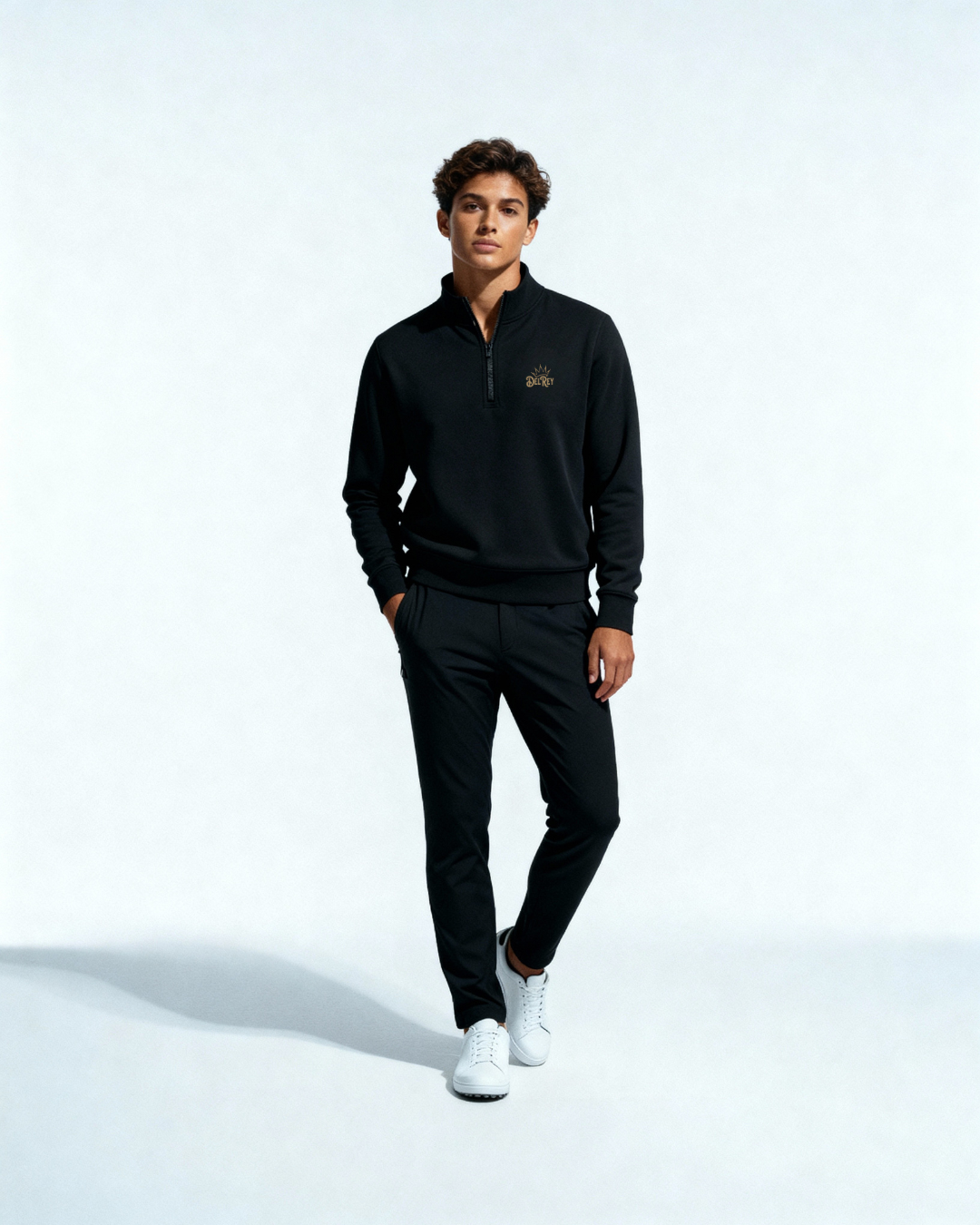 Black Performance Golf Q-Zip