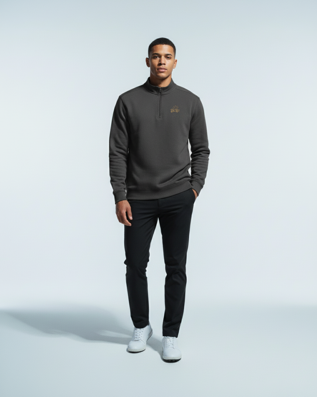 Charcoal Grey Performance Golf Q-Zip