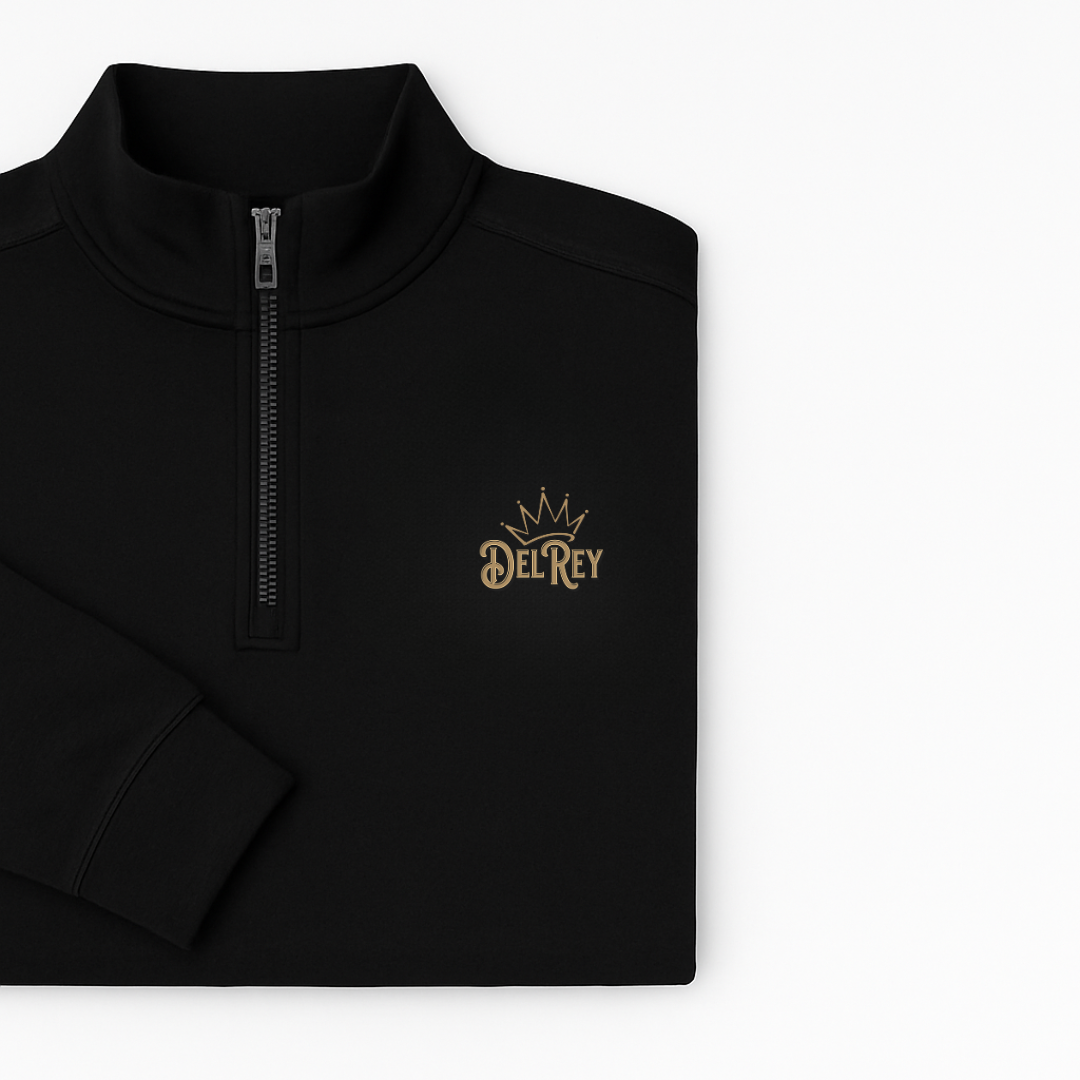 Black Performance Golf Q-Zip