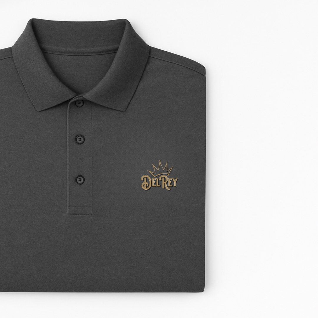 Charcoal Grey Performance Golf Polo