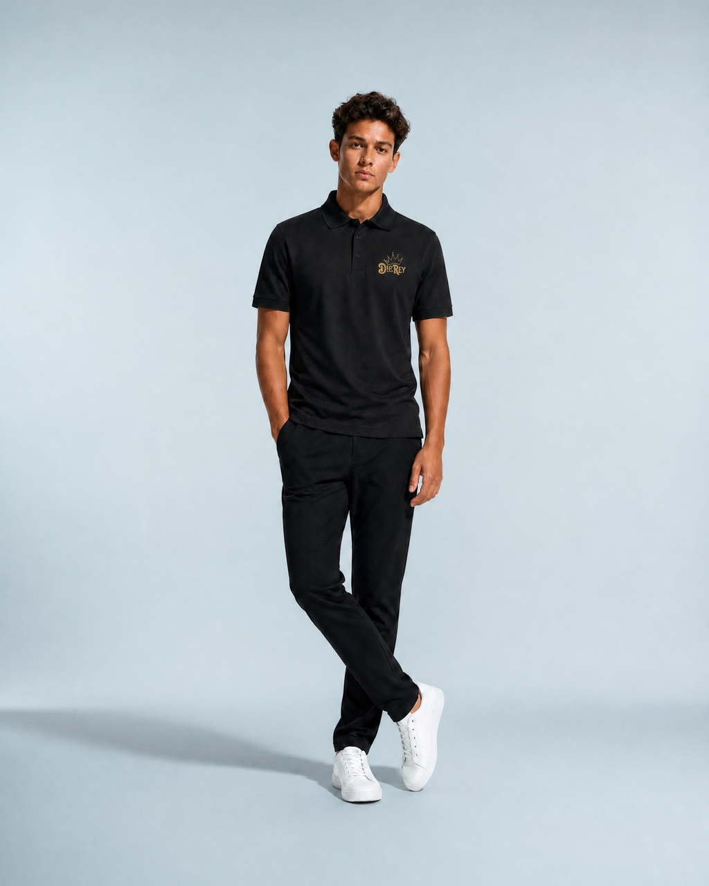 Black Performance Golf Polo